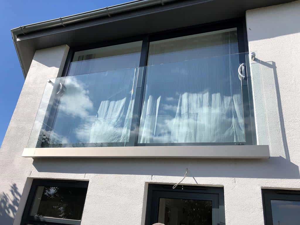 street view of a flat with glass balustrades